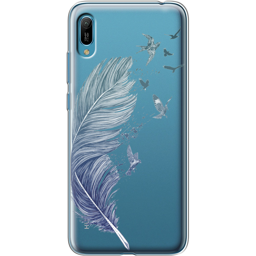 Чехол Boxface Huawei Y6 2019 Feather Прозрачный силикон (36451-cc38-36451)