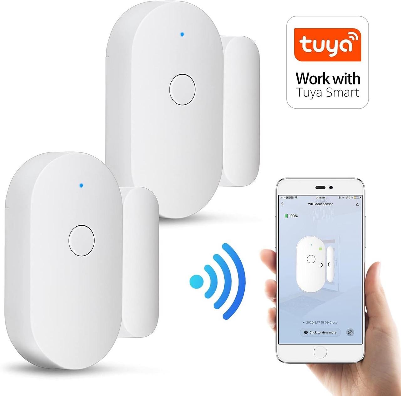 Датчик сигнализации Fuers WiFiD01 Wi-Fi для дверей/окна совместимый с Tuya/Smart Life (2134437045) - фото 3