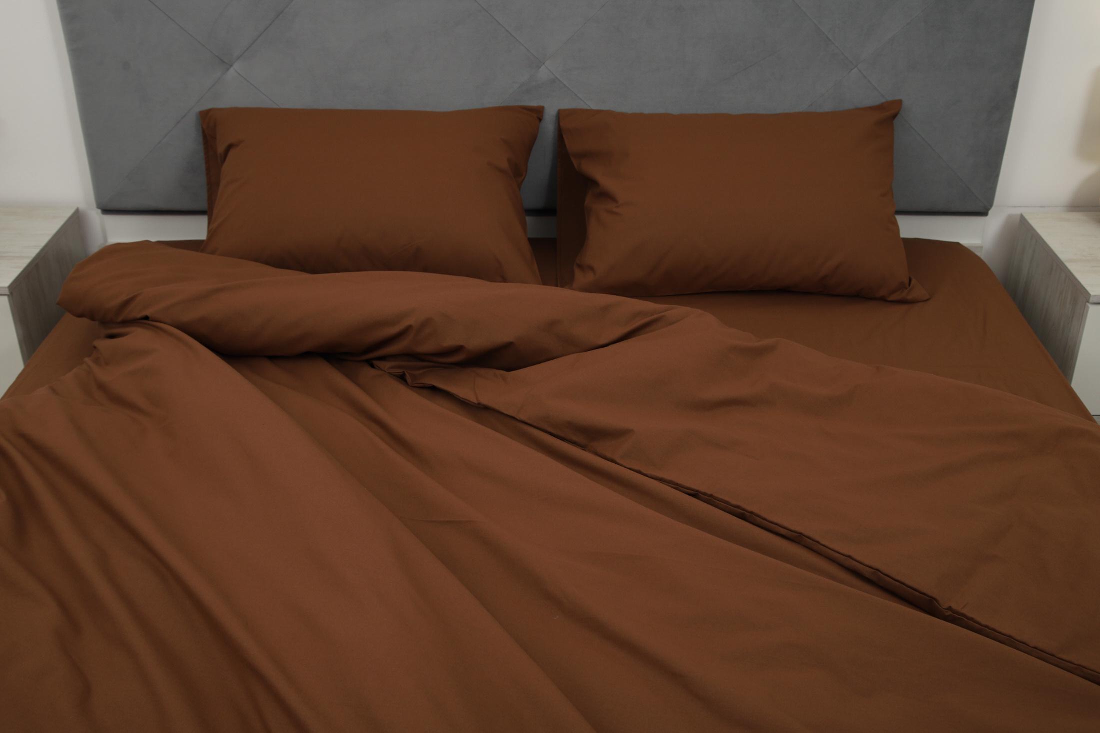 Комплект постельного белья евро Amore 1033 ранфорс Коричневый (KPB-Ae-R-1033(50x70)_) - фото 4 Комплект постельного белья евро Amore 1033 ранфорс Коричневый (KPB-Ae-R-1033(50x70)_) - фото 4