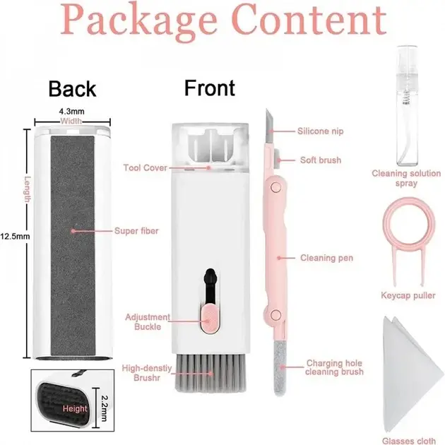 Набор для чистки многофункциональный 7в1 (165) - фото 5 Набор для чистки многофункциональный 7в1 (165) - фото 5