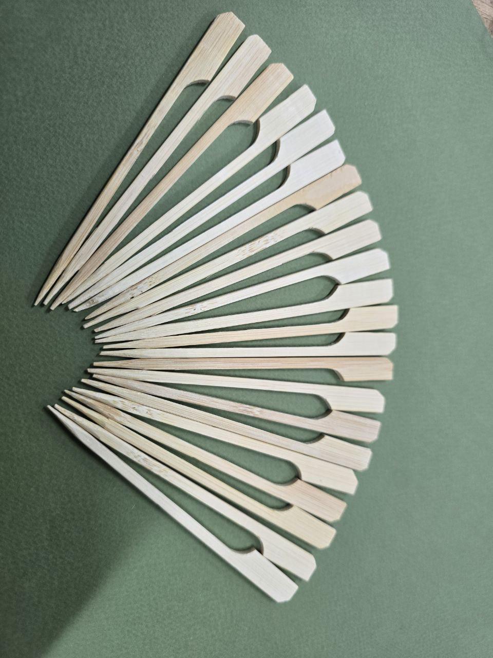 Шпажка бамбукова дерев'яна Весло для канапе 12 см 100 шт.