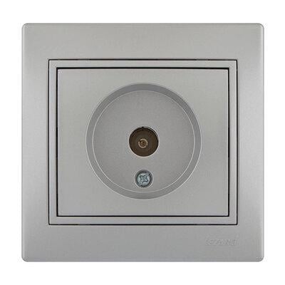 Розетка Mira TV проходная Серебристый (701-1010-129)