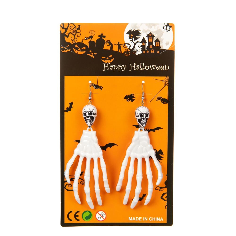 Серьги на Хеллоуин Elisey Белый (8811-006)