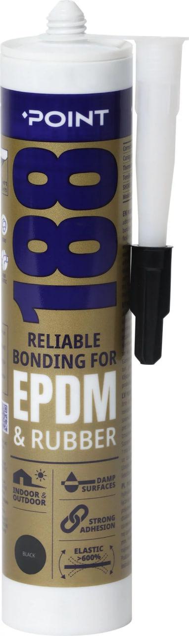 Клей для гуми та EPDM полімерний Point 188 EPDM & Rubber 290 мл Чорний (03-1-0-188)