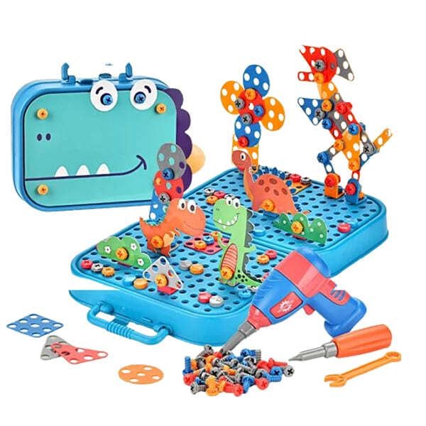 Конструктор с шуруповертом на 227 деталей (id_3245)