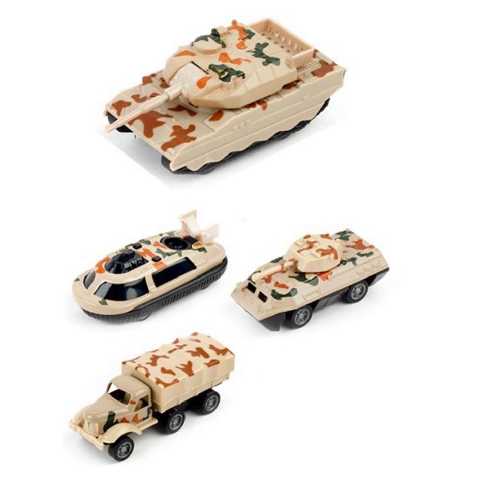 Набір військових машинок 1:64 3313 44 метал пластик 4 шт. Сірий (RLT35838s47311)