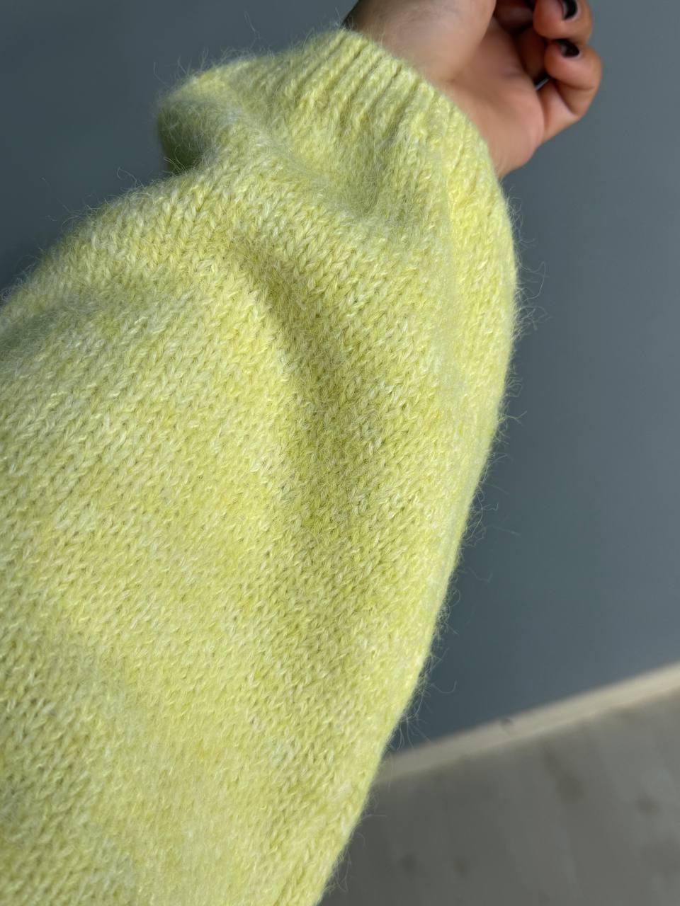 Светр жіночий Fancy Matinee 6119 меланж OS Жовтий (4934) - фото 7