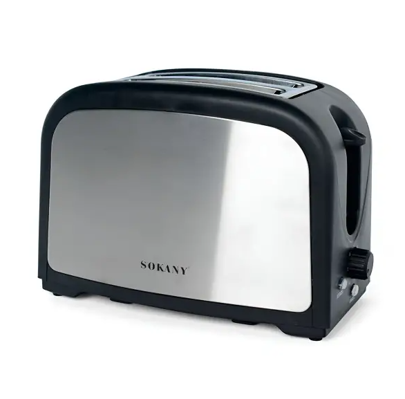 Тостер Sokany HJT-008S с режимом подогрева Черный