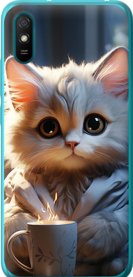 Чехол на Xiaomi Redmi 9A White cat (5646u-2034-42517)
