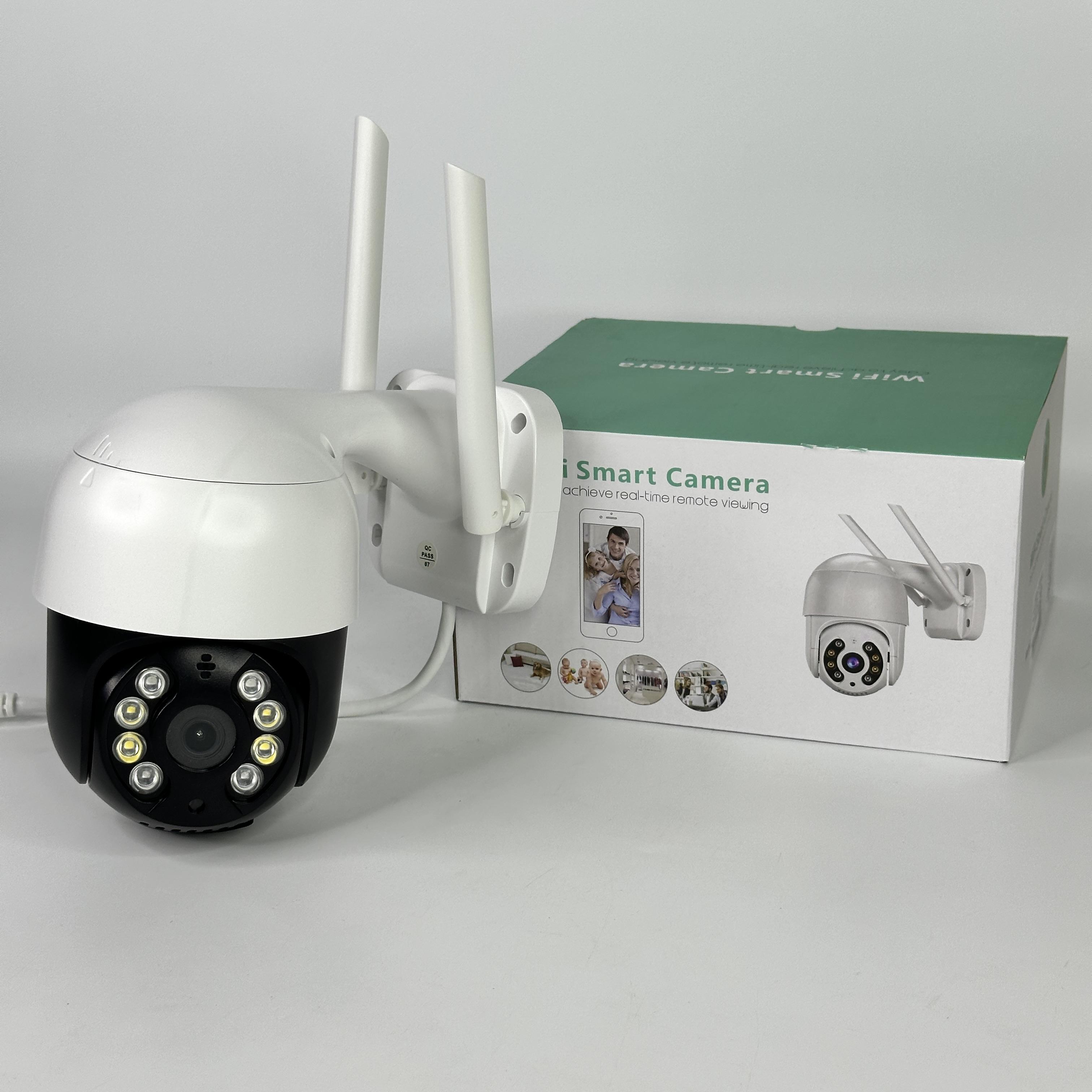 Камера відеоспостереження зовнішня бездротова з Wi-Fi та 4-кратним зумом Чоро-білий (A8B-4MP-Black/Whitе)