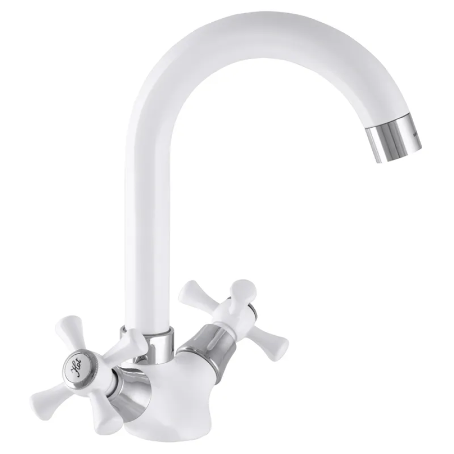 Смеситель кухонный MIXXUS Omega 275 White (MI2767)