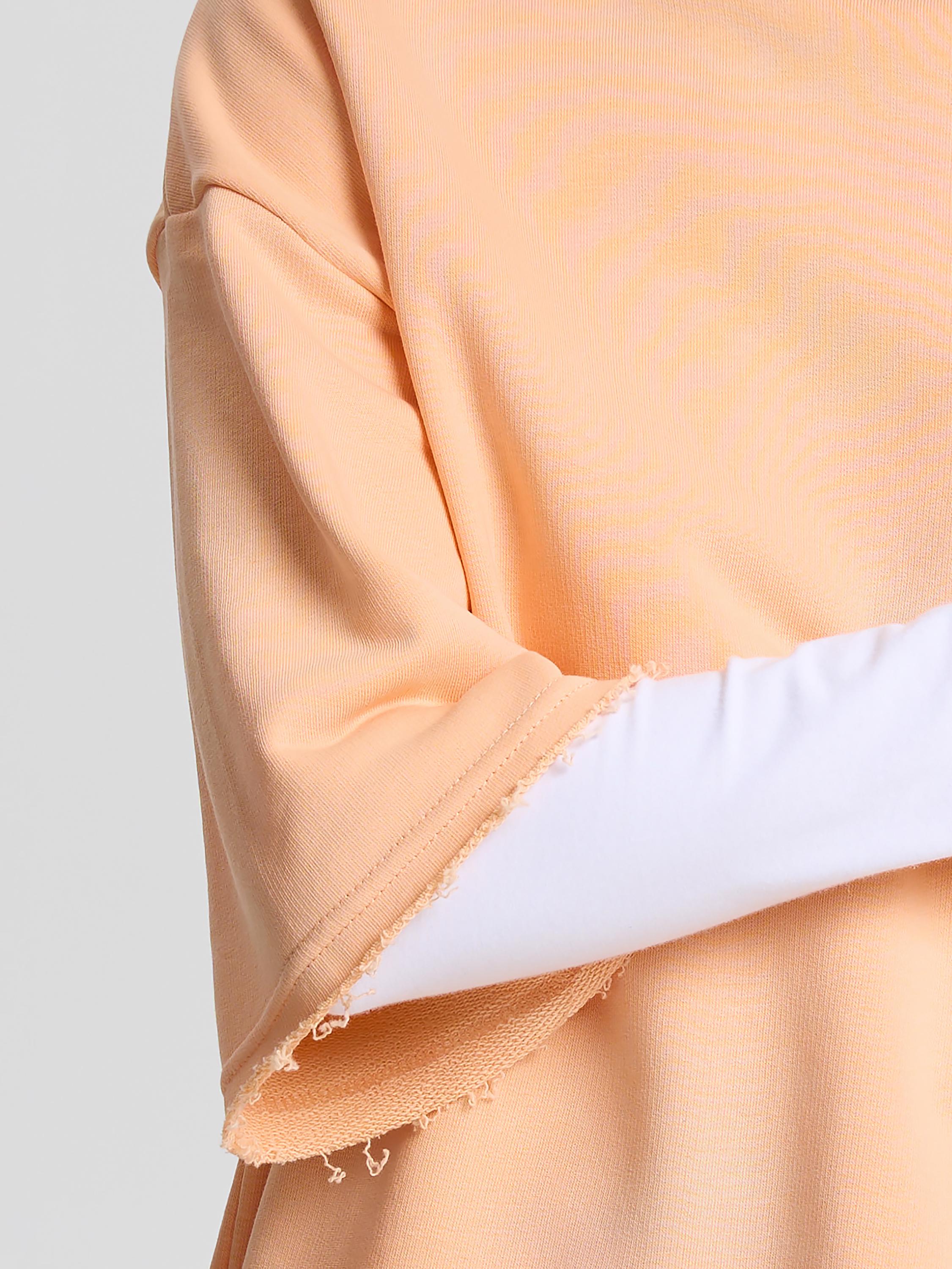 Футболка жіноча щільна з необробленим краєм ROZA 240607 XL Персиковий (4824005717840) - фото 5