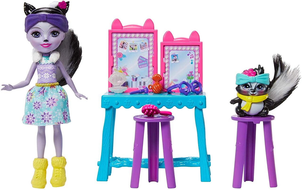 Кукла и туалетный столик Enchantimals Сейдж Скунс