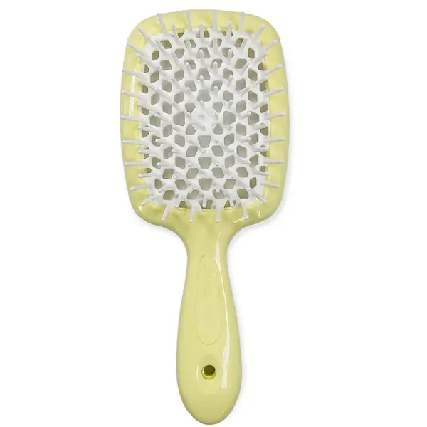 Гребінець міні Janeke Superbrush Small With Soft Moulded Tips Ніжно-жовтий з білим (8006060650102) Гребінець міні Janeke Superbrush Small With Soft Moulded Tips Ніжно-жовтий з білим (8006060650102)