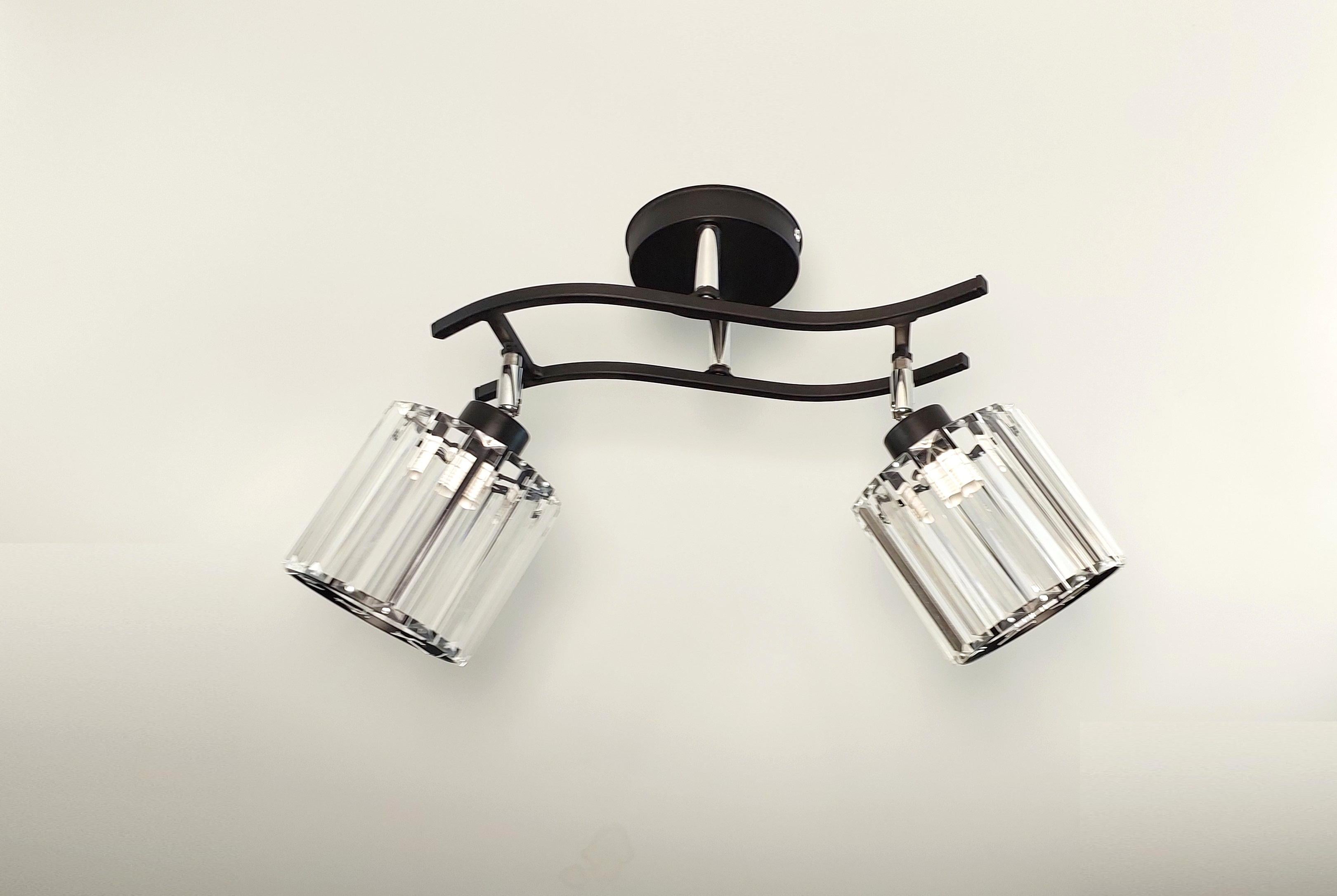 Потолочная люстра 13006/2 на 2 поворотных плафона Черный (20204276)