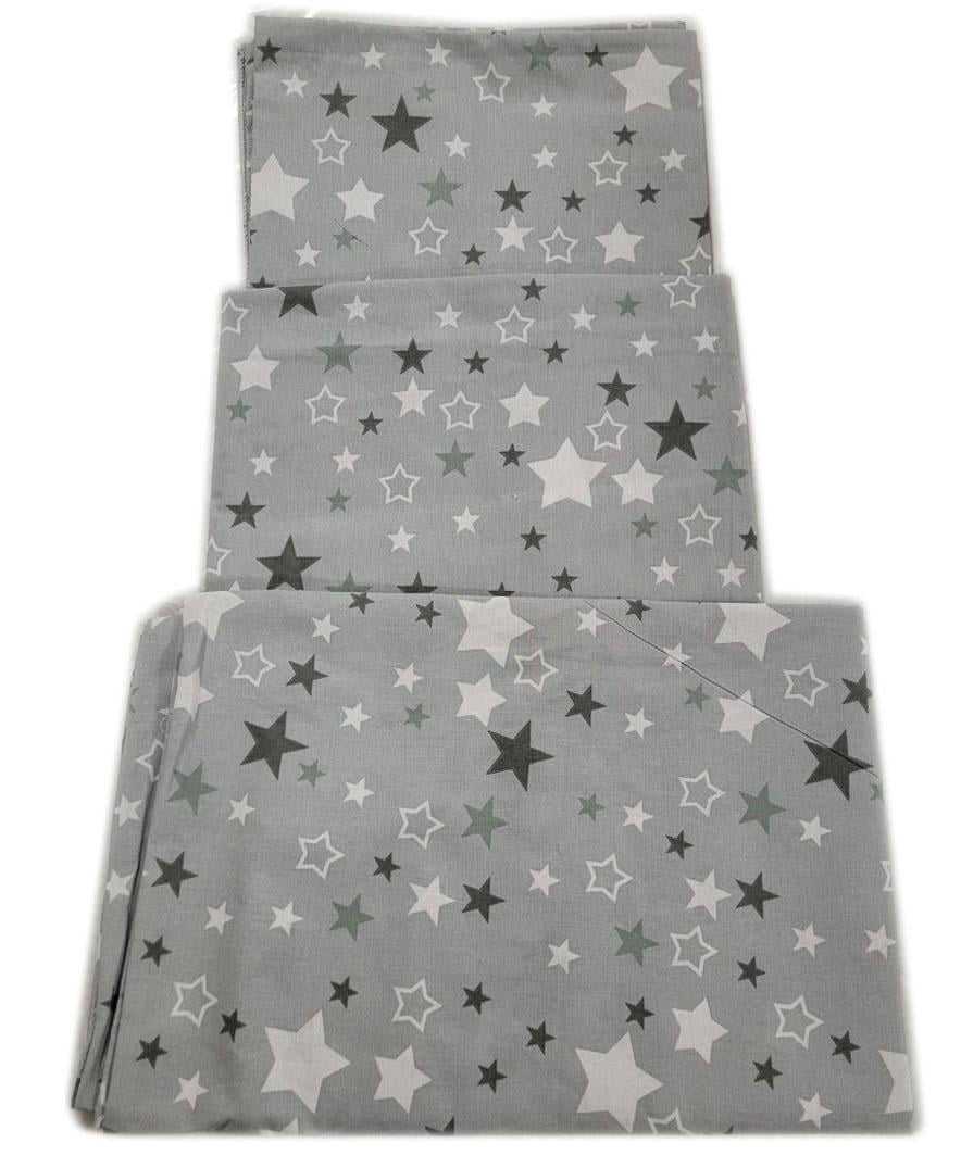 Постельный набор в кровать Звезды Серый (10672462)