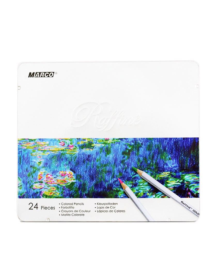 Карандаши цветные Marco Raffine 24 цвета в металлическом кейсе (7100-24TN)