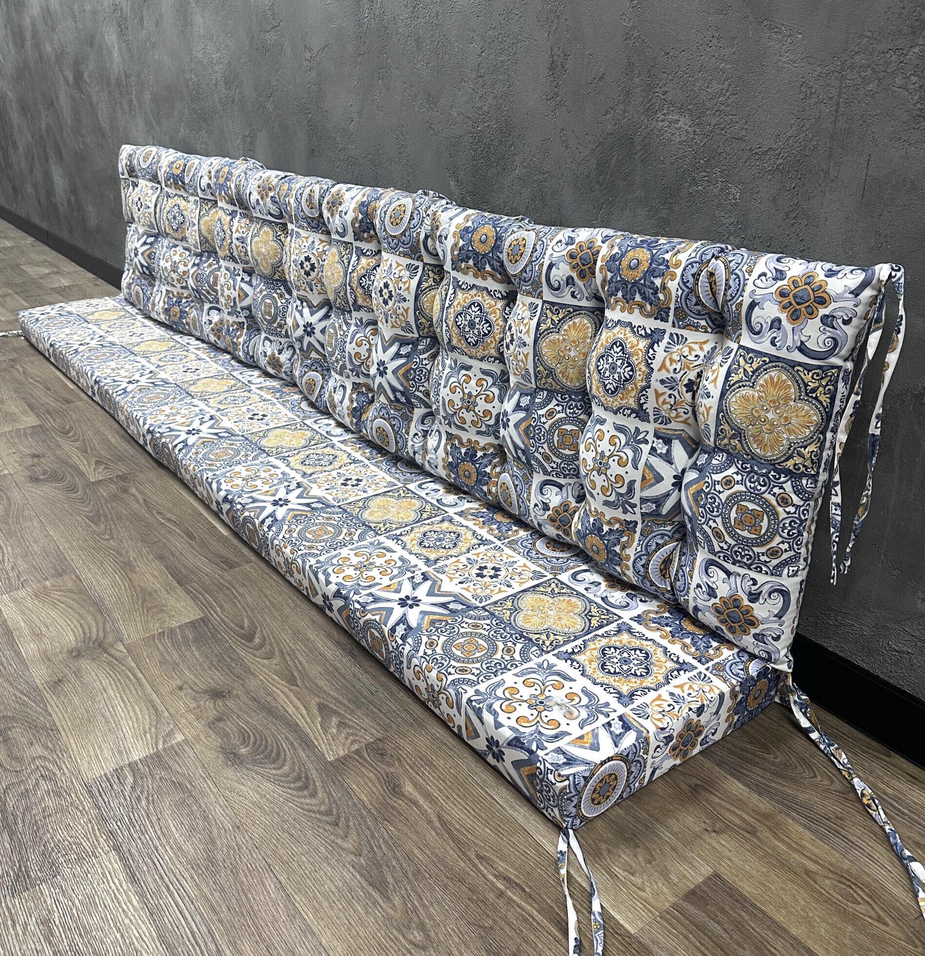 Матрас комбинированный Comfort Home Abstraction на поддоны/качели/каркасы/садовая мебель 120х60х40х10 см