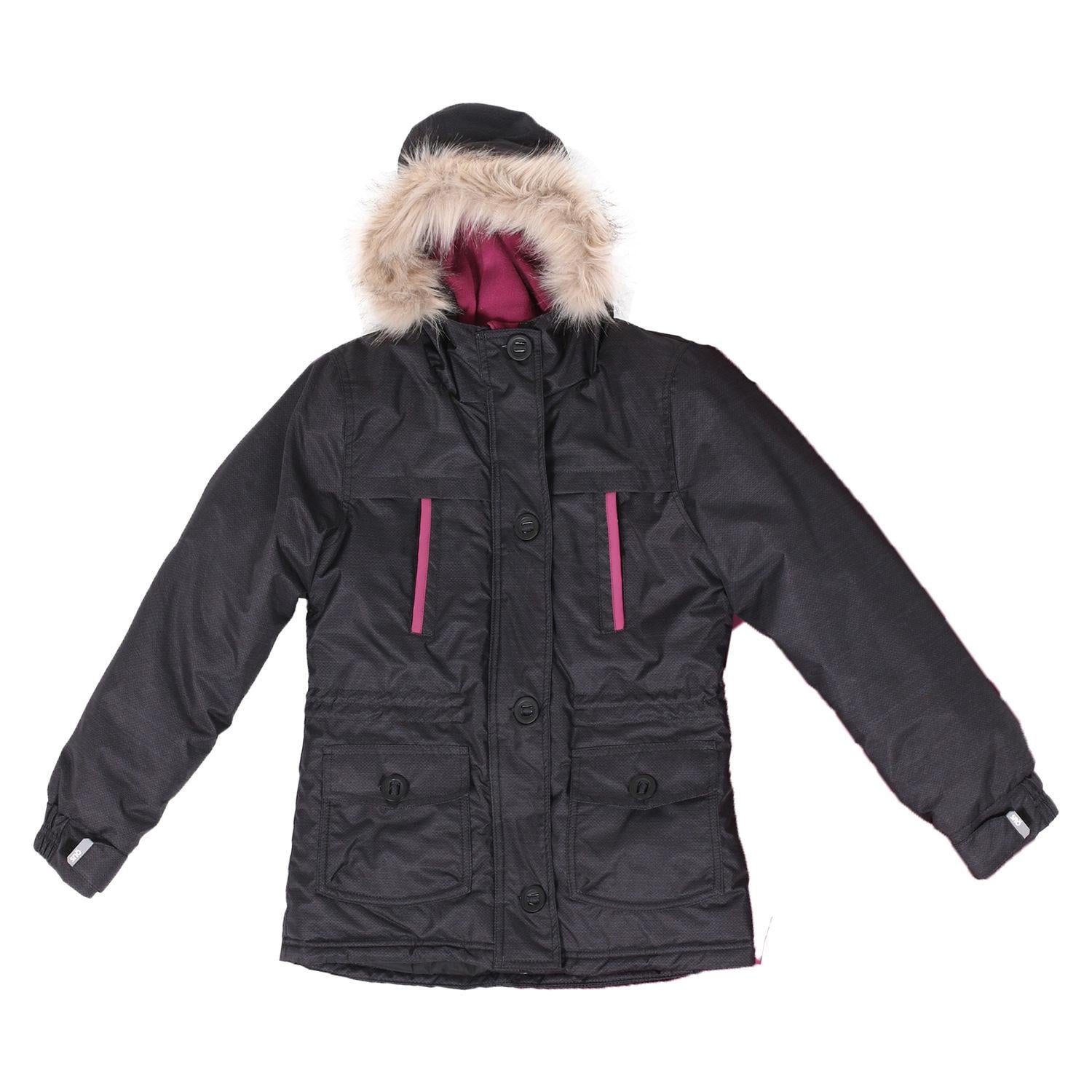 Куртка детская зимняя SNO F18J310 для девочки 146-152 см Черно-розовый (F18J310-Black-12)