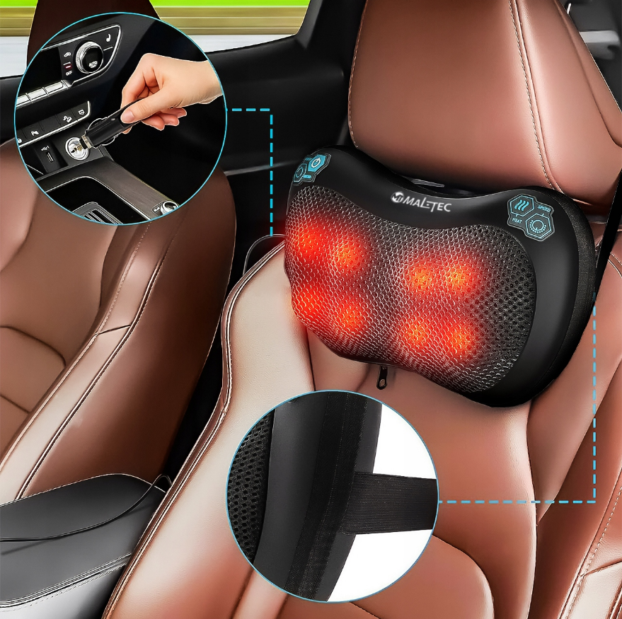 Подушка масажна для шиї/плеч та спини Maltec 30 Вт - фото 10 Подушка масажна для шиї/плеч та спини Maltec 30 Вт - фото 10