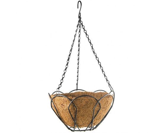 Підвісне кашпо Palisad з кокосовим кошиком 30 см (690028) - фото 1