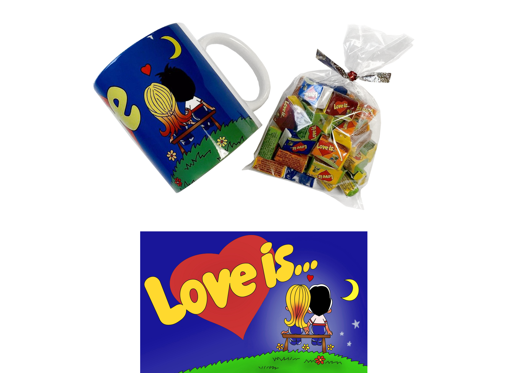 Подарунковий набір Love is Синій
