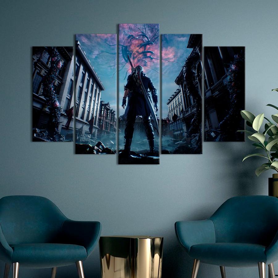 Настенний декор Игра Devil May Cry 5 137x85 см (A186-5)