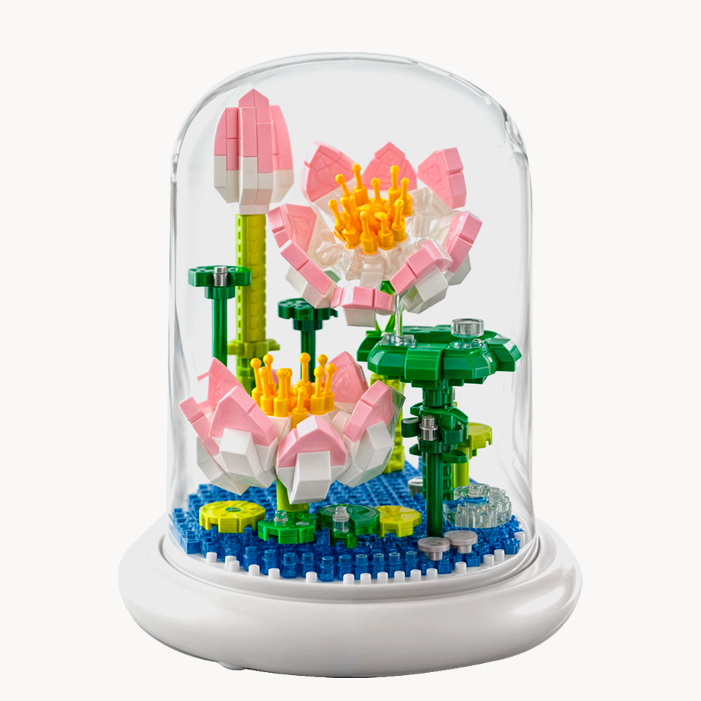 Конструктор ЗД в колбі Ніжний лотос з підсвіткою 500 дет. (Lotos) Конструктор ЗД в колбі Ніжний лотос з підсвіткою 500 дет. (Lotos)