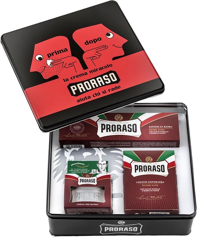 Подарунковий вінтажний набір Proraso Vintage Selection Primadopo для делікатного гоління жорсткої щетини (60815) Подарунковий вінтажний набір Proraso Vintage Selection Primadopo для делікатного гоління жорсткої щетини (60815)