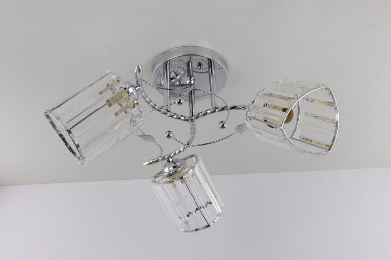 Люстра потолочная на 3 лампочки 9364C/3-ch Хром (5-9364C/3-ch)