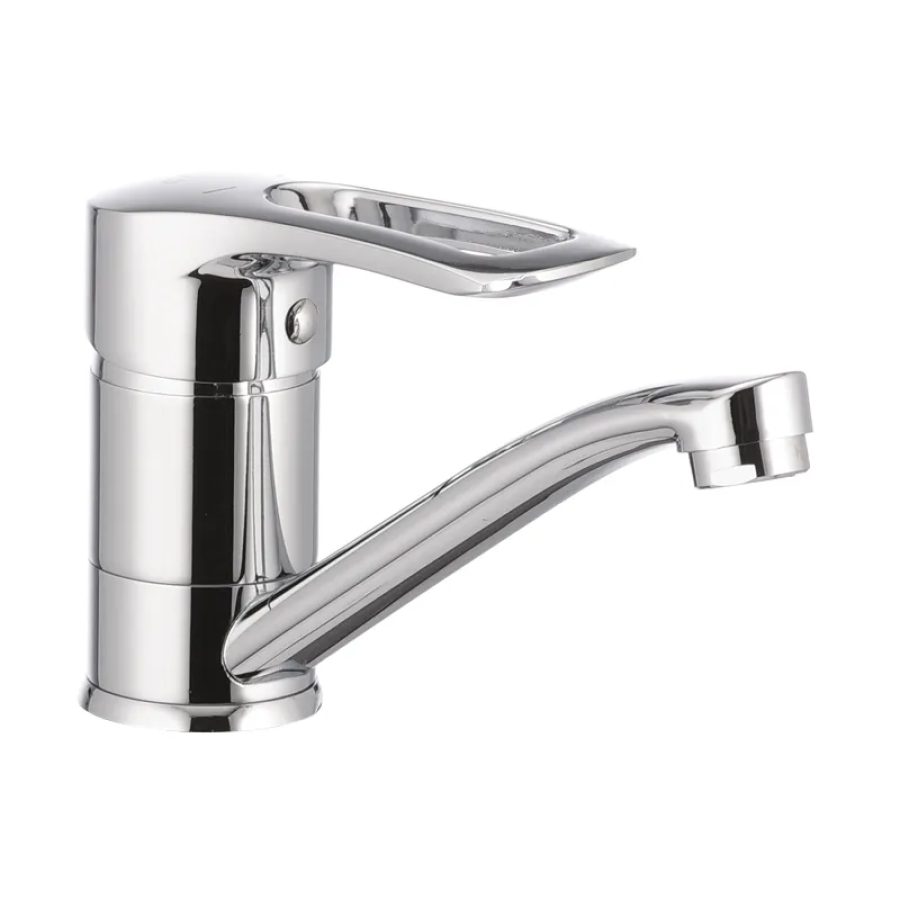 Смеситель для умывальника Cron Hansberg 555 Chrome (CR0039) Смеситель для умывальника Cron Hansberg 555 Chrome (CR0039)