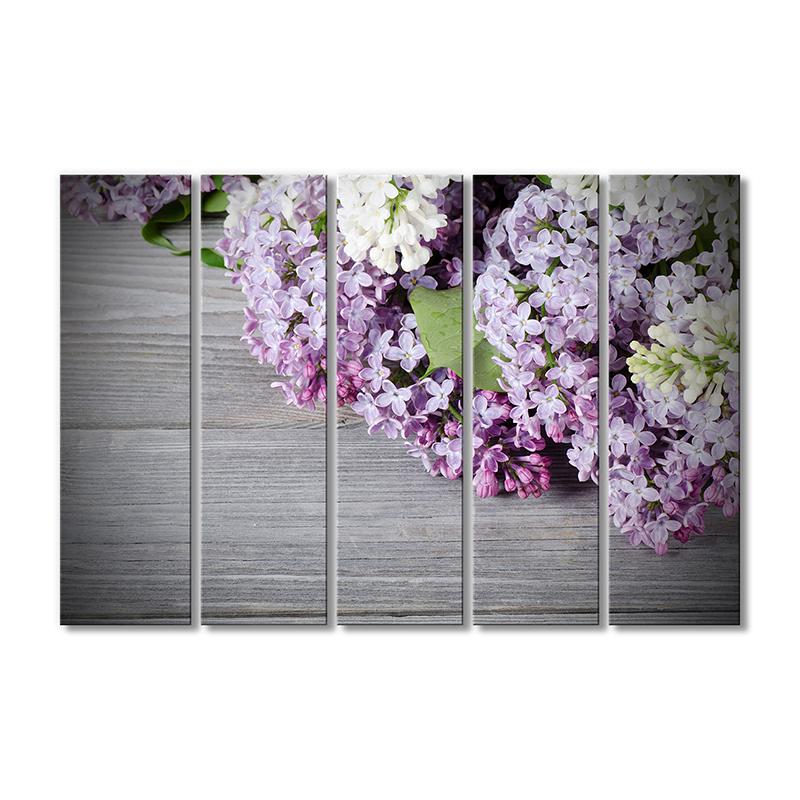 Картина модульная Букет сирени 5 модулей 80x120 см