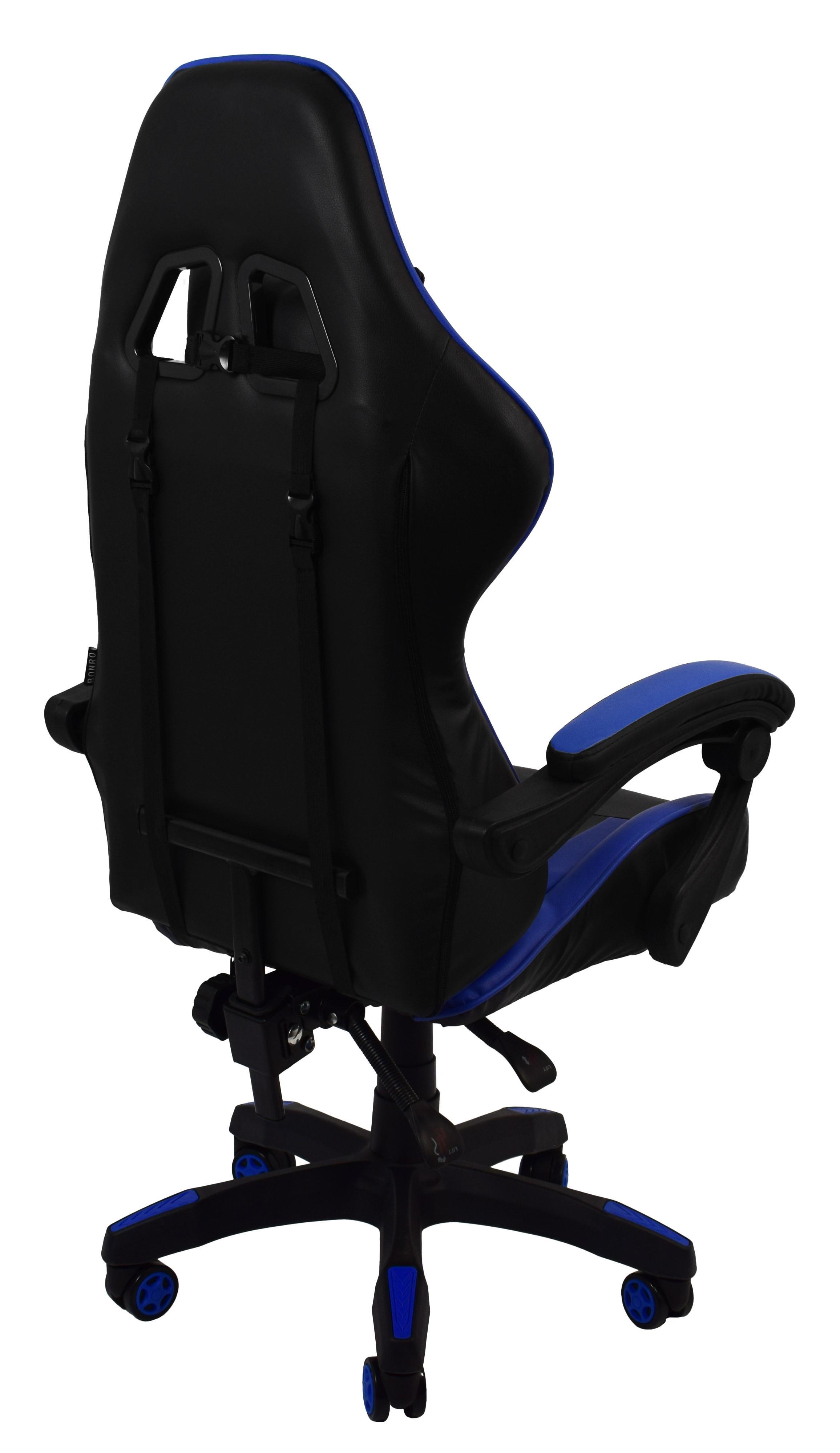 Кресло офисное компьютерное Bonro B-810 Синий (3544) - фото 11 Кресло офисное компьютерное Bonro B-810 Синий (3544) - фото 11