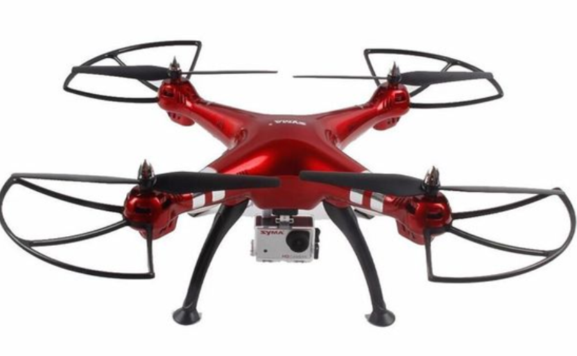 Квадрокоптер радіокерований із камерою CK-23 дрон-квадрокоптер із вбудованою Wi-Fi камерою Червоний (2700143393)