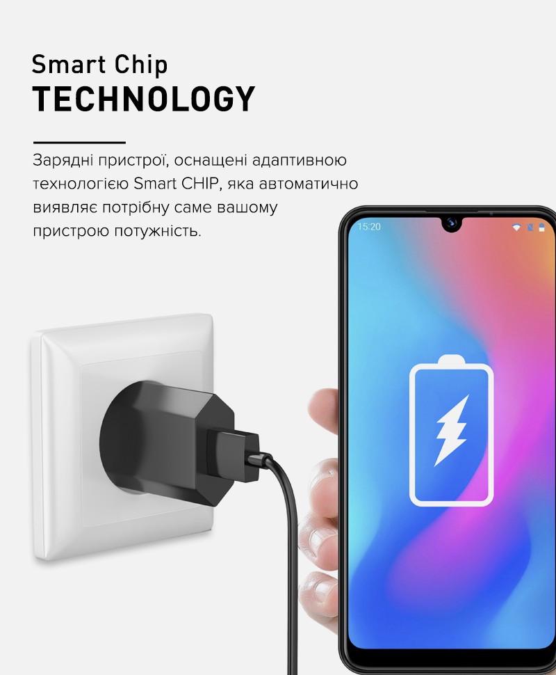 Зарядний пристрій Luxe Cube Soft Touch 2,1А/10W адаптер Білий - фото 3