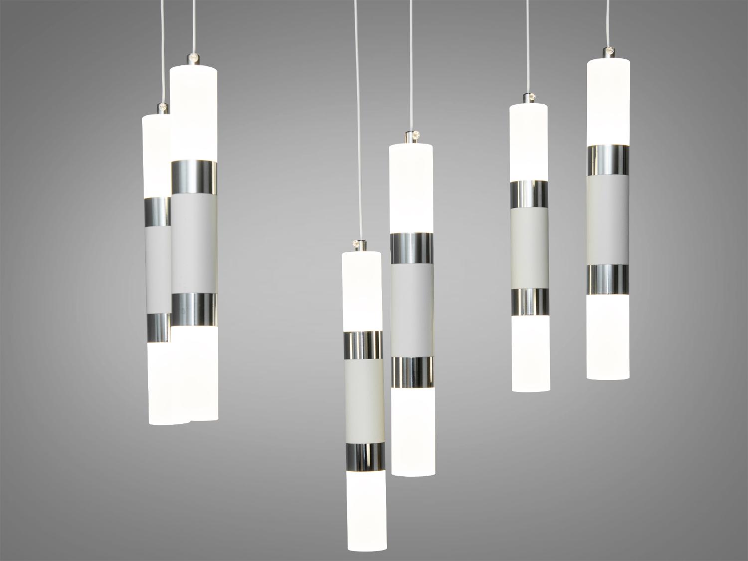 Люстра светодиодная 48 Вт Белый (1015/6CR+WH)