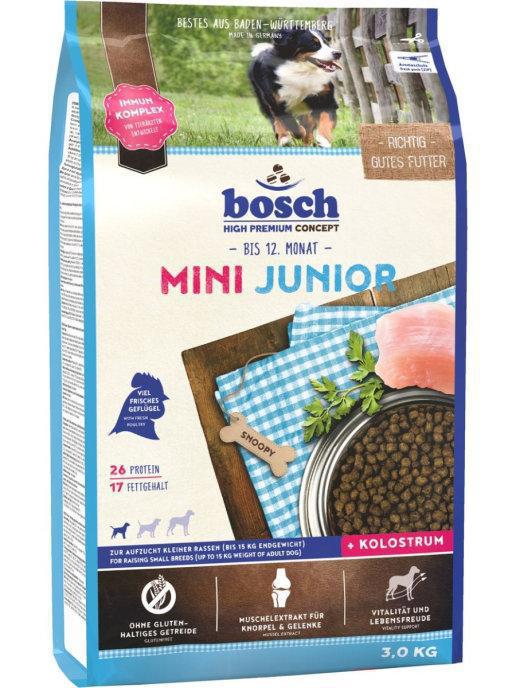 Корм для собак Bosch HPC Mini Junior для щенков малых пород 3 кг