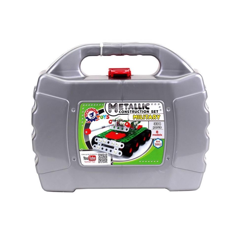 Конструктор дитячий металевий Мілітарі ТехноК 3862TXK 334 дет. (RLT24824)