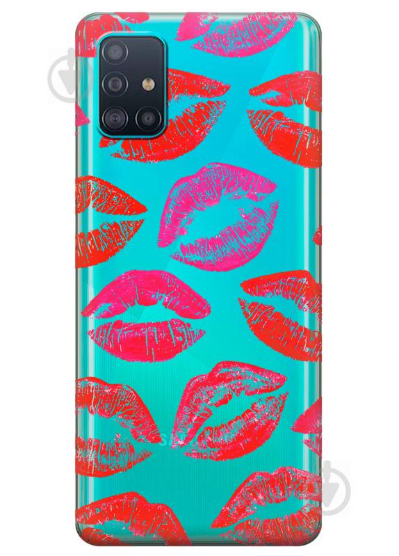 Прозрачный силиконовый чехол iSwag для Samsung Galaxy A51 с рисунком - Поцелуи (KS3143) Прозрачный силиконовый чехол iSwag для Samsung Galaxy A51 с рисунком - Поцелуи (KS3143)