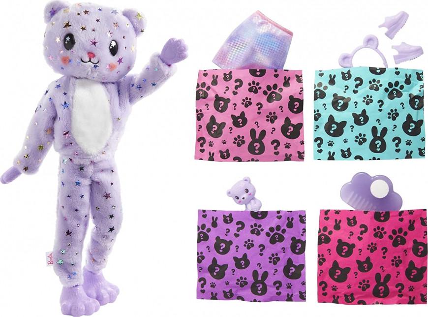 Кукла Barbie Cutie Reveal with Plush Costume Медвежонок (2443117719) - фото 4