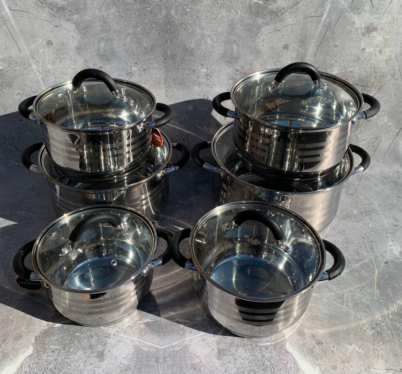 Набір каструль Edenberg EB-2414 12 пр. - фото 10