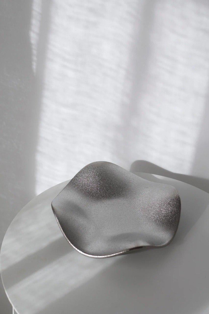 Подставка для украшений керамическая Серебристый (Д0000000070)