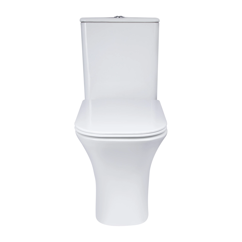 Унітаз підлоговий Qtap Presto Quadro Rimless QT24221215AW безобідковий 650х340 мм Білий (SD00052480) - фото 2