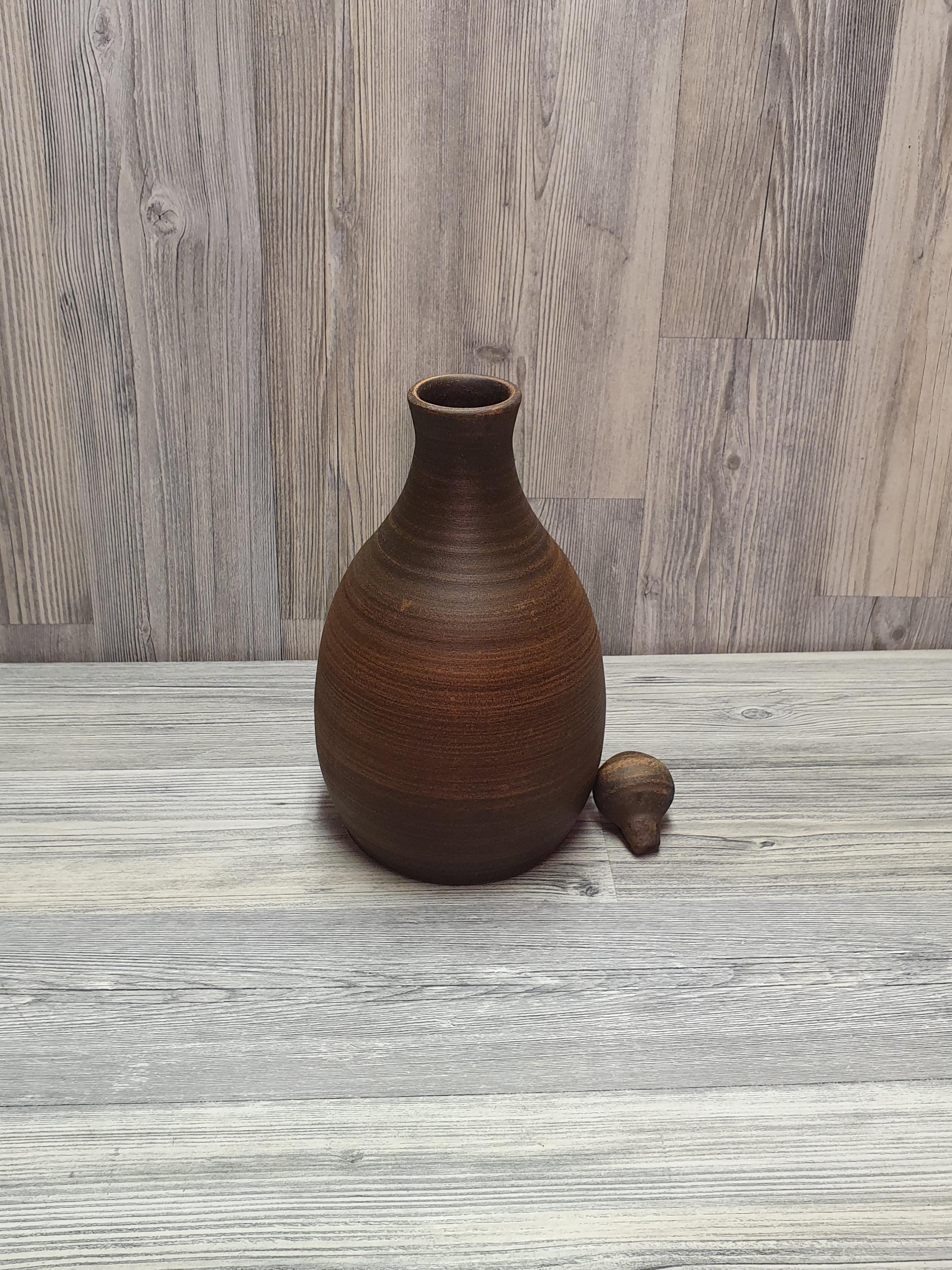 Штоф из красной глины (5141) - фото 5