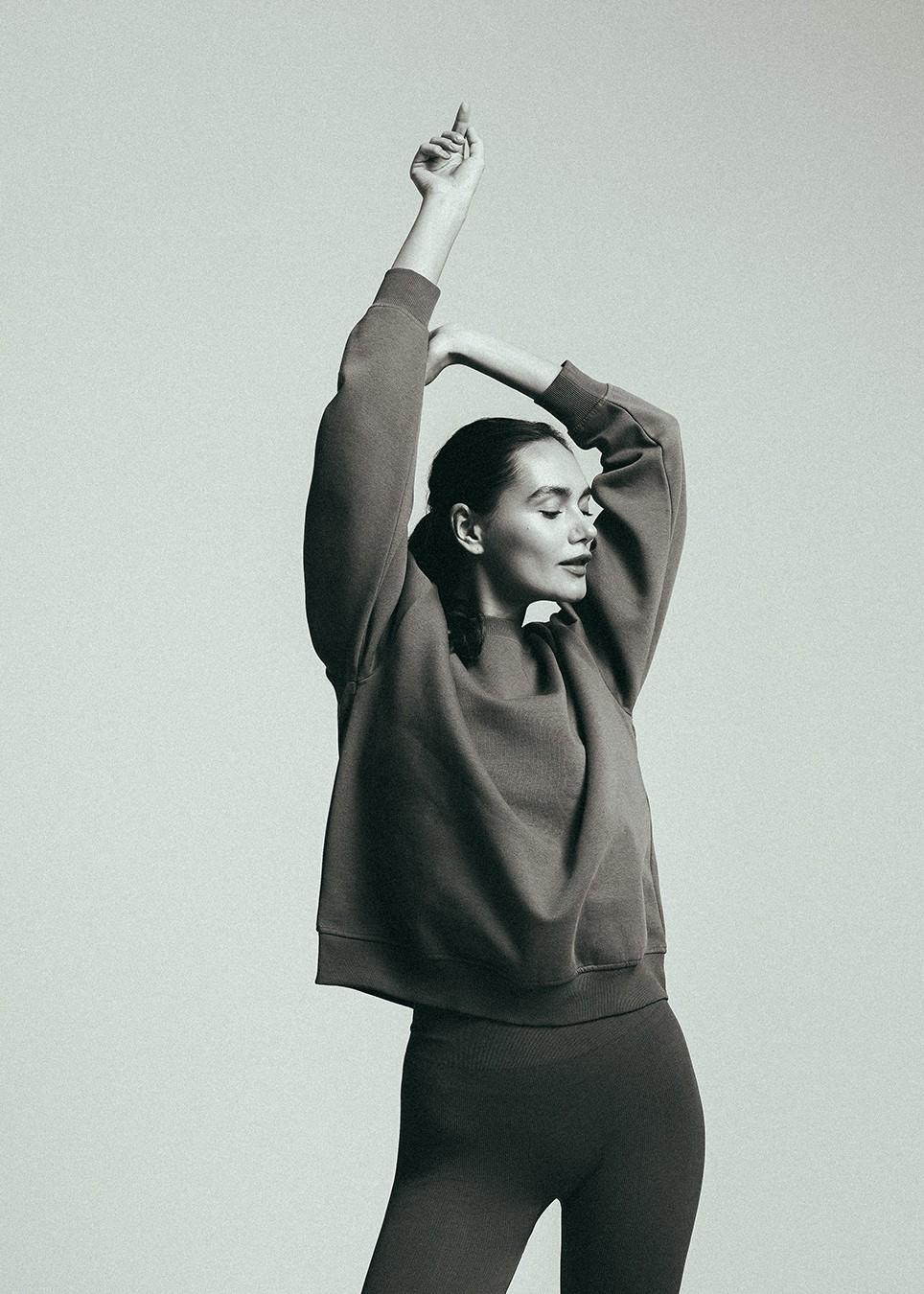 Світшот жіночий Diverse VILLTO L Світло-коричневий (5905384088048) - фото 2 Світшот жіночий Diverse VILLTO L Світло-коричневий (5905384088048) - фото 2