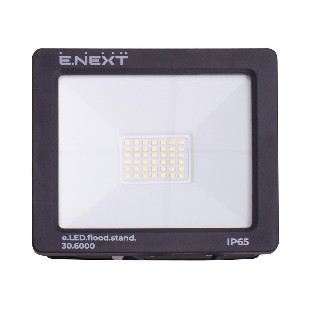 Прожектор LED E.NEXT e.LED.flood.stand.30.6000 30W 220V 2400lm 6000K IP65 140x28x121 мм (l0790003) - фото 2 Прожектор LED E.NEXT e.LED.flood.stand.30.6000 30W 220V 2400lm 6000K IP65 140x28x121 мм (l0790003) - фото 2