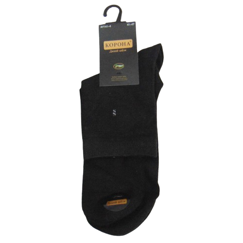 Шкарпетки чоловічі шовк Корона р. 41-47 Чорний (2330287681)