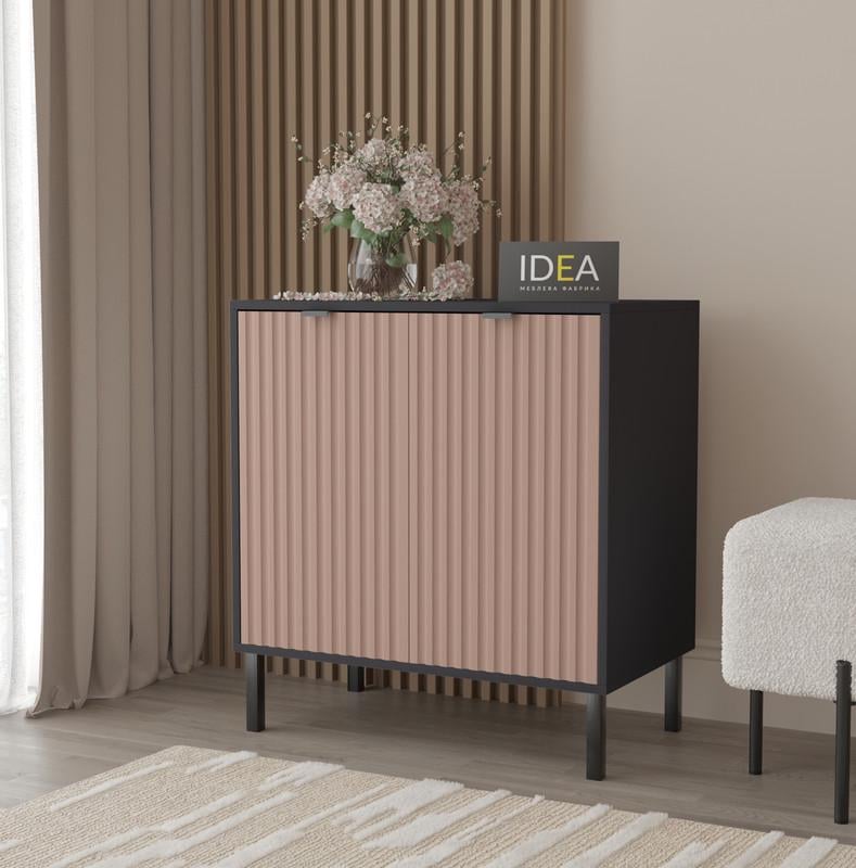 Комод Idea П-6 73х78 см Антрацит/Туманний Беж (462865)