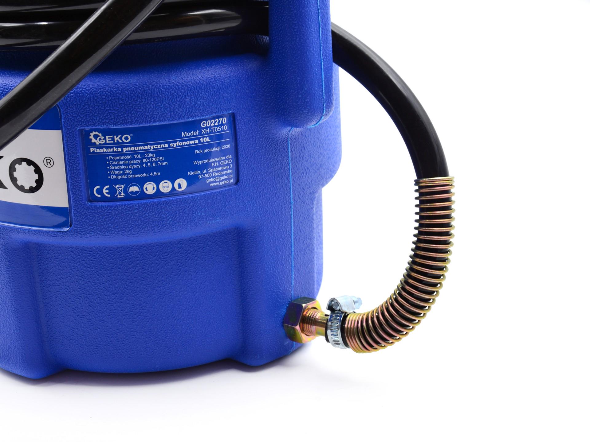 Пневматический пескоструйный Geko аппарат сифонный 10 л (02270) - фото 3 Пневматический пескоструйный Geko аппарат сифонный 10 л (02270) - фото 3