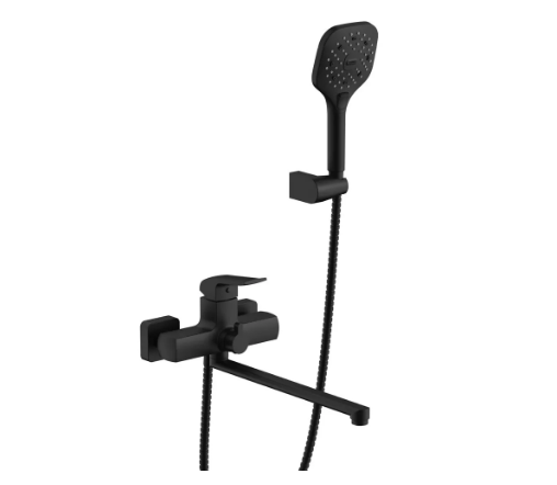 Смеситель для ванны Gappo G2250 длинный гусак Черный